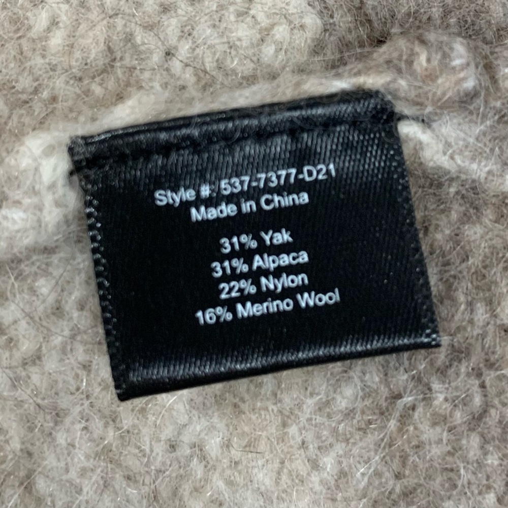 Jenni Kayne Belted Sweater Coat Cardigan Womens XS Wool Long Striped Pockets - Picture 16 of 16